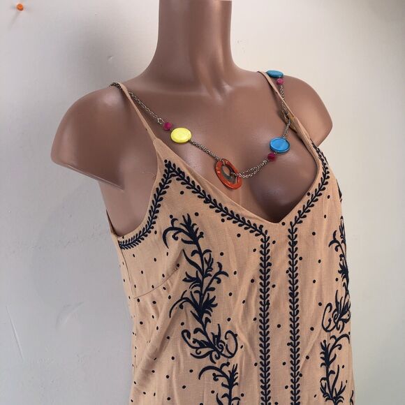 She + Sky Sleeveless Dress Women’s Size M- Strappy Blue  Floral Fully Lined - Picture 13 of 15